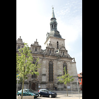Wolfenbttel, Hauptkirche Beatae Mariae Virginis, Sdansicht von der Reichsstrae aus
