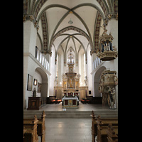 Wolfenbüttel, Hauptkirche Beatae Mariae Virginis, Chorraum mit Kanzel