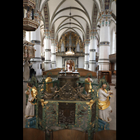 Wolfenbttel, Hauptkirche Beatae Mariae Virginis, Bronzenes Taufbecken von Cordt Mente (1571; ehem. Schlosskapelle)