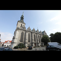 Wolfenbüttel, Hauptkirche Beatae Mariae Virginis, Südansicht vom Michael-Praetorius-Platz aus
