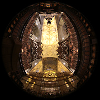 Sevilla, Catedral, Gesamter Chorraum mit Chorgestühl I8065Orgeln