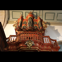 Faro, Catedral da Sé, Orgelempore von unten