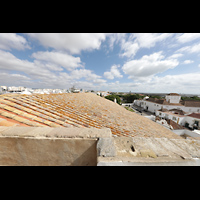 Faro, Catedral da Sé, Blick vom Turm auf das Dach