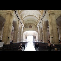 La Habana (Havanna), Catedral de San Cristóbal, Innenraum in Richtung (digitaler!) Orgel