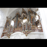 Weingarten, Basilika  St. Martin, Orgel seitlich
