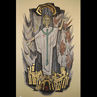 Konstanz, St. Gebhard, Christus-Mosaik im Chorraum