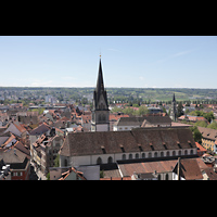 Konstanz, St. Stefan, Blick vom Münsterturm in Richtung Süden und St. Stefan