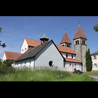 Reichenau, St. Peter und Paul Niederzell, Seitenansicht von Südwesten