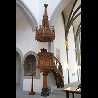 Schaffhausen, St. Johann, Geschnitzte Kanzel