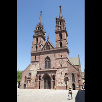 Basel, Mnster, Mnsterplatz mit Mnster