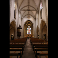 Vevey, Saint-Martin, Innenraum in Richtung Chor