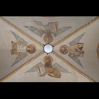 Vevey, Notre-Dame, Deckenmalerei - die vier Evangelisten