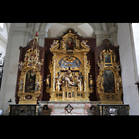 Luzern, Hofkirche St. Leodegar, Altar im rechten Seitenschiff