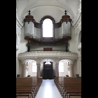 Schwyz, Kollegiumskirche, Orgelempore