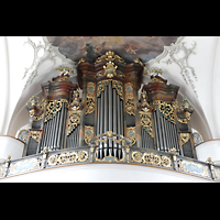 Schwyz, St. Martin, Orgel perspektivisch