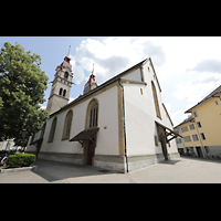 Winterthur, Stadtkirche, Außenansicht vom nördlichen Kirchplatz aus