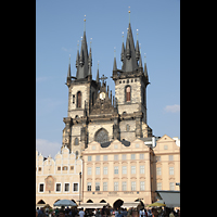 Praha (Prag), Matka Boží pred Týnem (Teyn-Kirche), Doppelturmfassade
