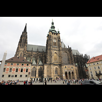 Praha (Prag), Katedrála sv. Víta (St. Veits-Dom), Seitenansicht mit Südturm