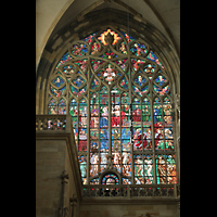 Praha (Prag), Katedrála sv. Víta (St. Veits-Dom), Buntes Glasfenser im südlichen Querhaus