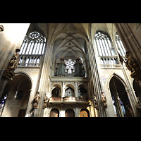 Praha (Prag), Katedrála sv. Víta (St. Veits-Dom), Nördliches Querhaus mit Orgel