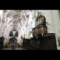 Praha (Prag), Strahov Klášter Bazilika Nanebevzetí Panny Marie (Klosterkirche), Chororgel und hauptorgel