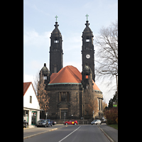 Dresden, Christuskirche, Außenansicht von Westen