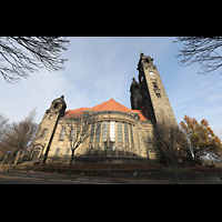 Dresden, Christuskirche, Seitenansicht von Sden 'An der Christuskirche'