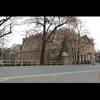 Grlitz, Stadthalle, Auenansicht vom Stadtpark aus