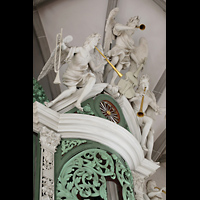 Görlitz, St. Peter und Paul (Sonnenorgel), Figurenschmuck auf dem rechten Pedalturm