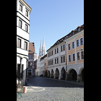 Görlitz, St. Peter und Paul (Sonnenorgel), Blick vom Untermarkt in Richtung Peterskirche