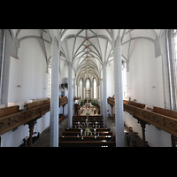 Görlitz, Frauenkirche, Blick von der Orgelempore in die Kirche