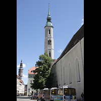 Görlitz, Dreifaltigkeitskirche, Nordseite mit Turm