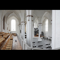 Rostock, St. Nikolai, Blick von der Westempore in die Kirche und zur Orgel