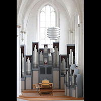Rostock, St. Nikolai, Orgel von der Westempore aus gesehen