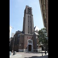 Venlo, Sint Martinus Basiliek, Außenansicht von der Sint Martinusstraat