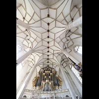 Merseburg, Dom St. Johannes und St. Laurentius, Blick ins Gewlbe mit Orgel