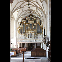 Merseburg, Dom St. Johannes und St. Laurentius, Seitlicher Blick vom Querhaus zur Orgel