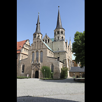 Merseburg, Dom St. Johannes und St. Laurentius, Westfassade mit Doppeltürmen