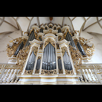 Merseburg, Dom St. Johannes und St. Laurentius, Rückpositiv mit Orgelprospekt
