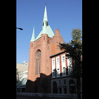 Berlin, St. Elisabeth, Kirche von der Kolonnenstraße aus gesehen