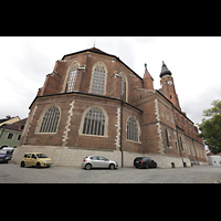 Straubing, Basilika St. Jakob, Auenansicht Chor von der Seminargasse