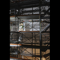 Wichtiges Utensil im Baugerüst des Vierungsturms in etwa 40 Metern Höhe Passau, Dom St. Stephan, Wichtiges Utensil im Baugerüst des Vierungsturms in etwa 40 Metern Höhe