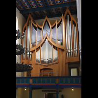 Berlin, St. Marien am Behnitz, Orgel von der Kanzel aus gesehen