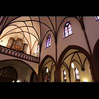 Berlin, Herz-Jesu-Kirche Tegel, Orgelempore schrg von unten