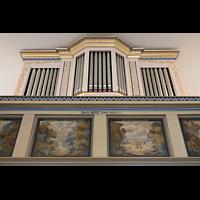Berlin, Dorfkirche Heiligensee, Orgel perspektivisch
