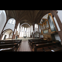 Berlin, St. Marien, Blick vom Hauptschiff zur Orgel und in den Chor