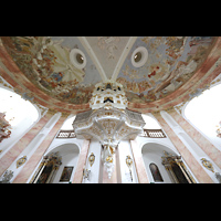 Waldsassen, Dreifaltigkeitskirche (Wallfahrtskirche der Heiligsten Dreifaltigkeit), Orgelempore perspektivisch