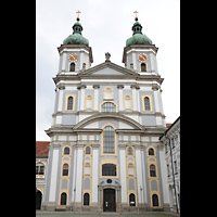 Waldsassen, Stiftsbasilika, Fassade mit Doppeltrmen