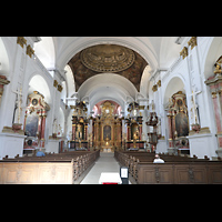 Bamberg, St. Martin, Innenraum in Richtung Chor