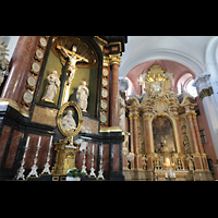 Bamberg, St. Martin, Kreuzaltar (links) und Hochaltar